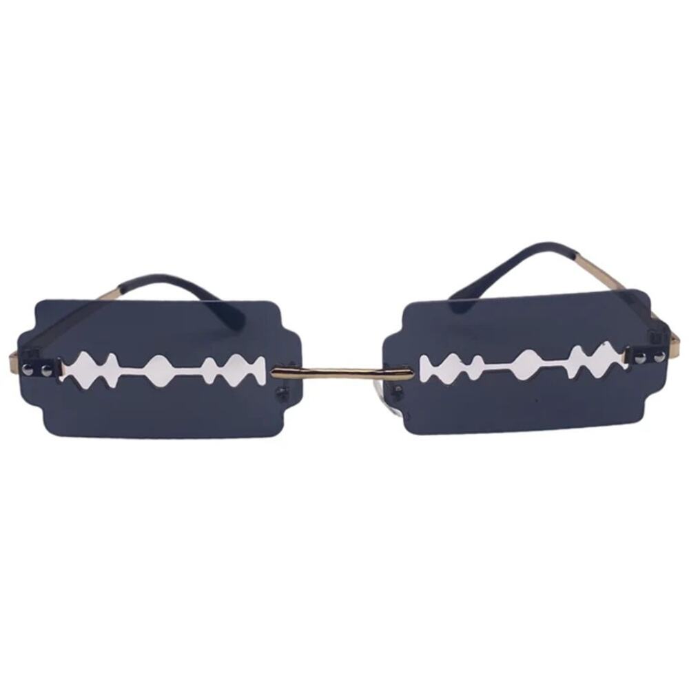 6171 | Black Razor Novelty Sunglasses